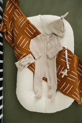 Olive Bamboo Stretch Crib Sheet - HoneyBug 