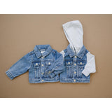 Mebie Baby Hooded Jean Jacket - HoneyBug 