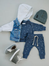 Mebie Baby Hooded Jean Jacket - HoneyBug 
