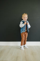 Mebie Baby Hooded Jean Jacket - HoneyBug 