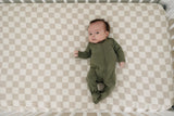 Olive Bamboo Footed Zipper - HoneyBug 