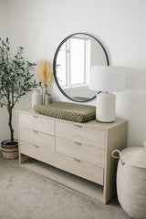 Olive Strokes Muslin Changing Pad Cover - HoneyBug 