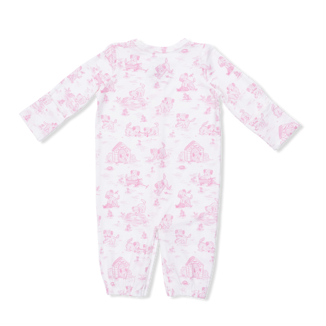 Puppy Toile Pink - Convertible Gown