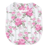 Cabbage Rose Stripe - Feeding Bib