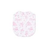 Puppy Toile Pink - Feeding Bib