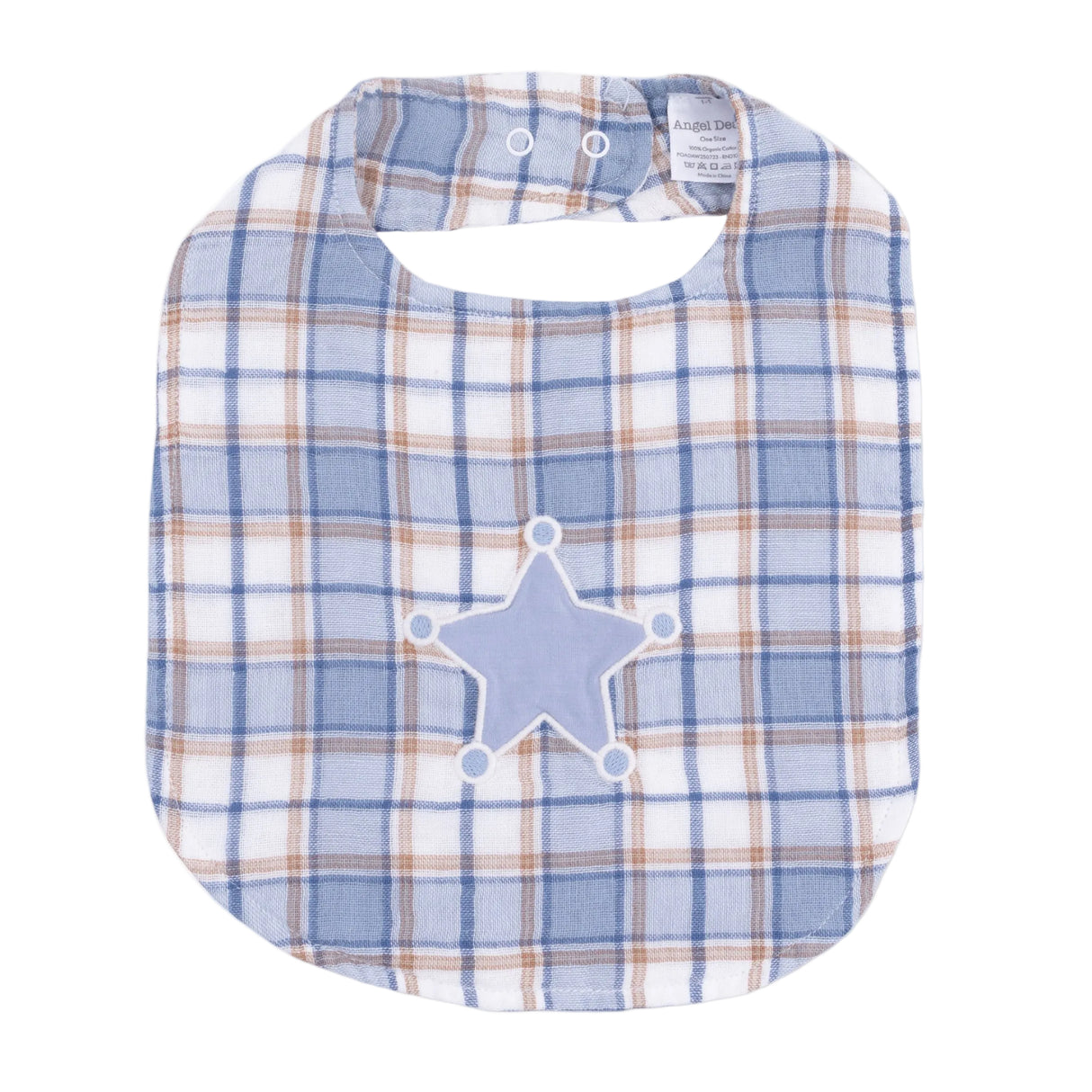 Western Boot Plaid - Feeding Bib