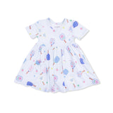 Floral Pickleball - Twirly Dress with Cartwheel Short