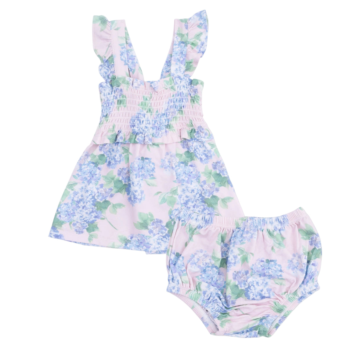 Hydrangeas - Smocked Top with Bloomer