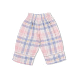 Dusty Plaid - Smocked Blouse and Pant Set