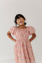 Peasant Bubble Sleeve Dress