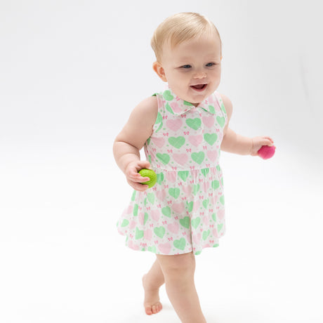 Heart Argyle - Polo Tennis Dress