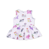 Fancy Dogs - Peplum Tank Top and Bike Short