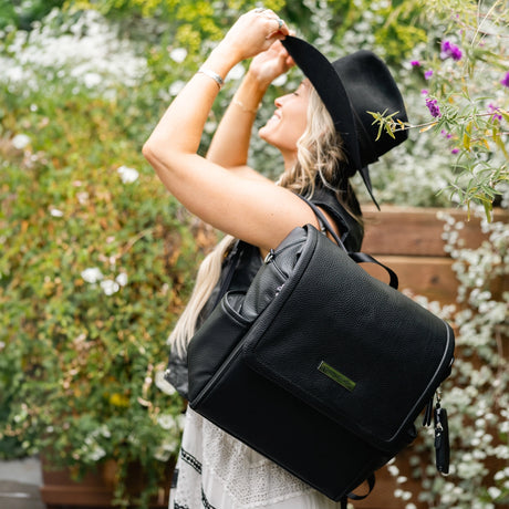 Boxy Backpack - Ebony - HoneyBug 