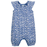 Angel Romper - Sprouts on Blue - HoneyBug 