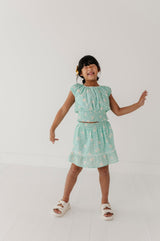 Smocked Eyelet Skirt