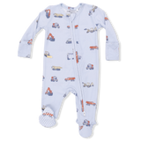 Construction Vehicles - 2 Way Zipper Footie