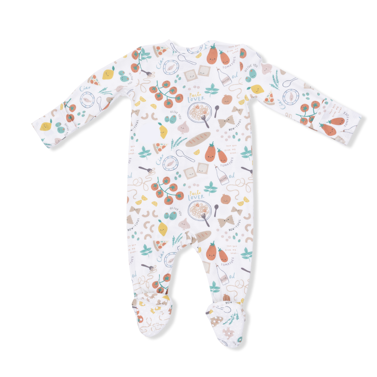 Pasta Lovers - 2 Way Zipper Footie