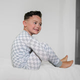 LONG SLEEVE 2 PIECE SETS- Stone Check - HoneyBug 
