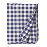 Picnic Plaid/Blue Soft Bamboo Stroller Blanket for Baby
