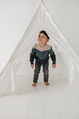 Colorblock Knit Sweater - HoneyBug 