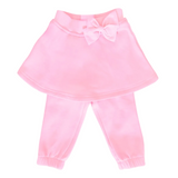 Pink Skirted Bow Jogger