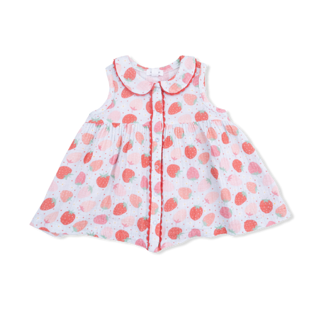 Strawberry Bliss - Jill Dress Sleeveless with Bloomer