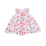 Strawberry Bliss - Jill Dress with Bloomer & Bow on Headband Set