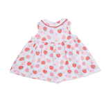 Strawberry Bliss - Jill Dress with Bloomer & Large Bow