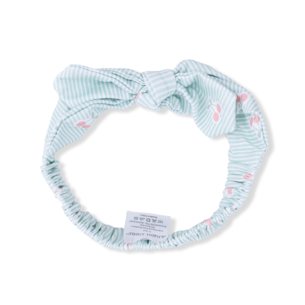 Tiny Cherry Stripe - Knot Headband