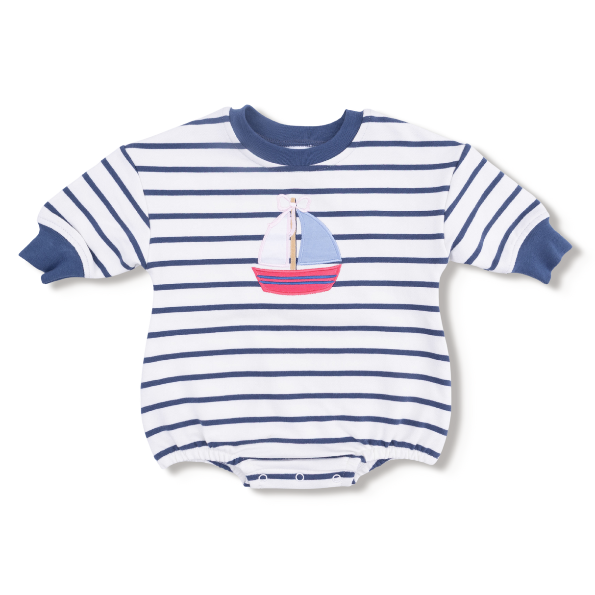 Bubbly Sailboat - Sweatshirt Bubble  Sailboat with Bow