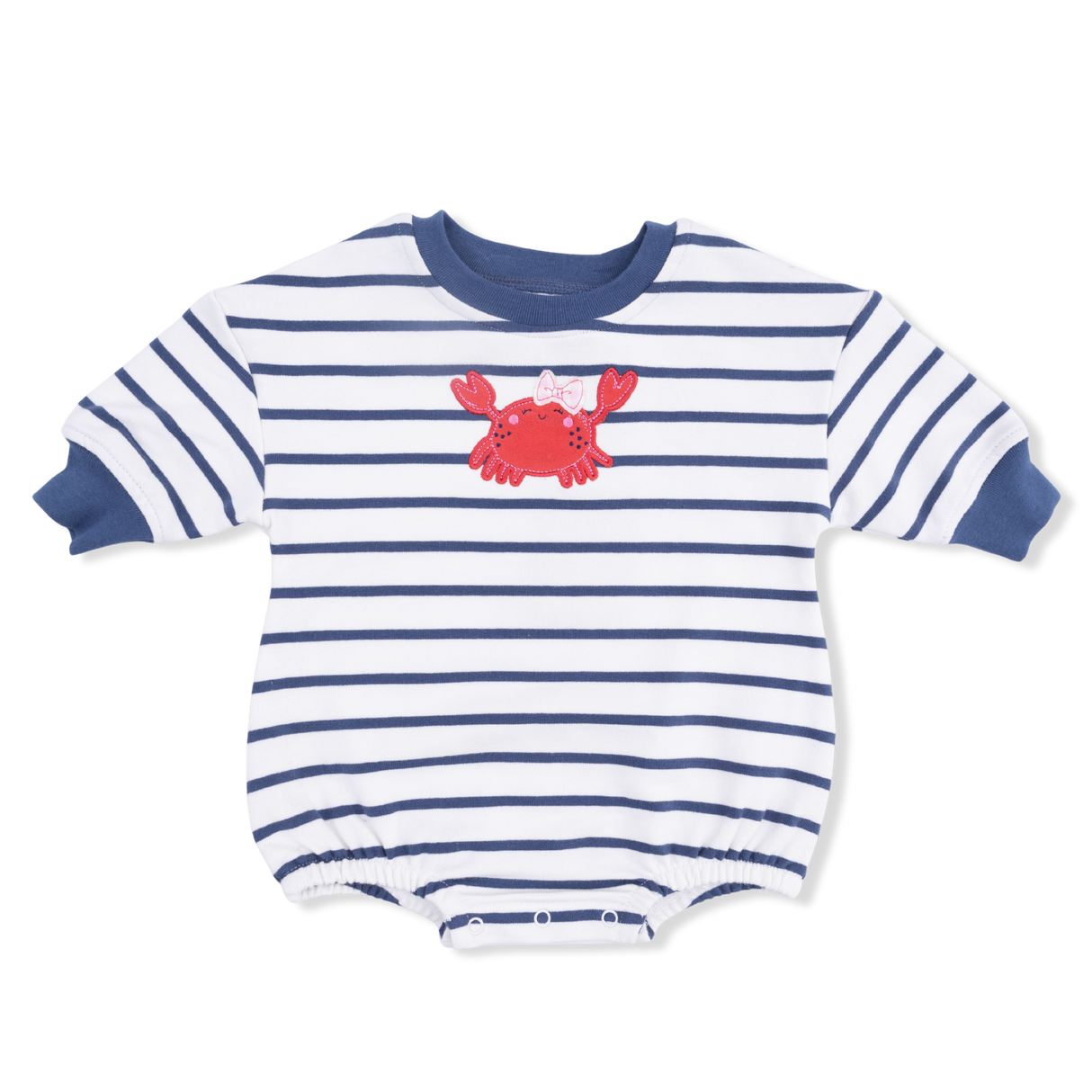 Sailor Sea Creatures Appliques - Sweatshirt Bubble Stripe