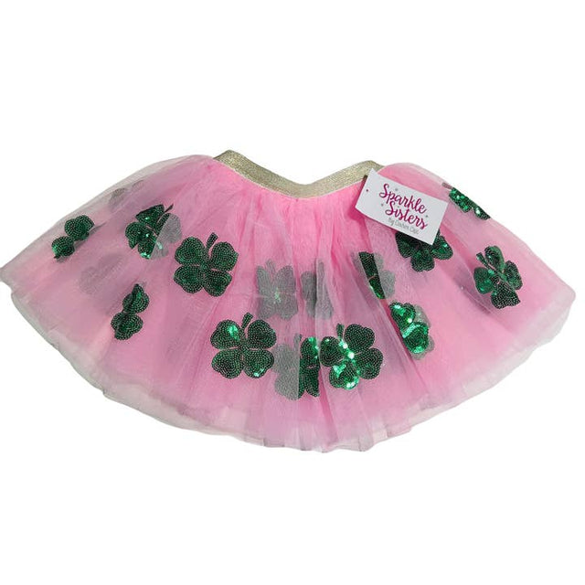 Pink Shamrock Tutu - HoneyBug 
