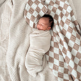Oat Ribbed Stretch Swaddle