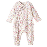 Bunny Blooms Soft Bamboo Zipper Romper for Easter