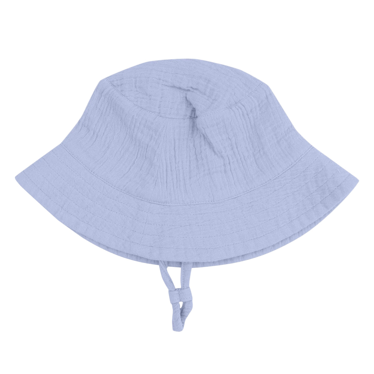 Solid Muslin Blue Blizzard - Bucket Hat