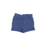 Solid Oceana - Paperbag Shorts