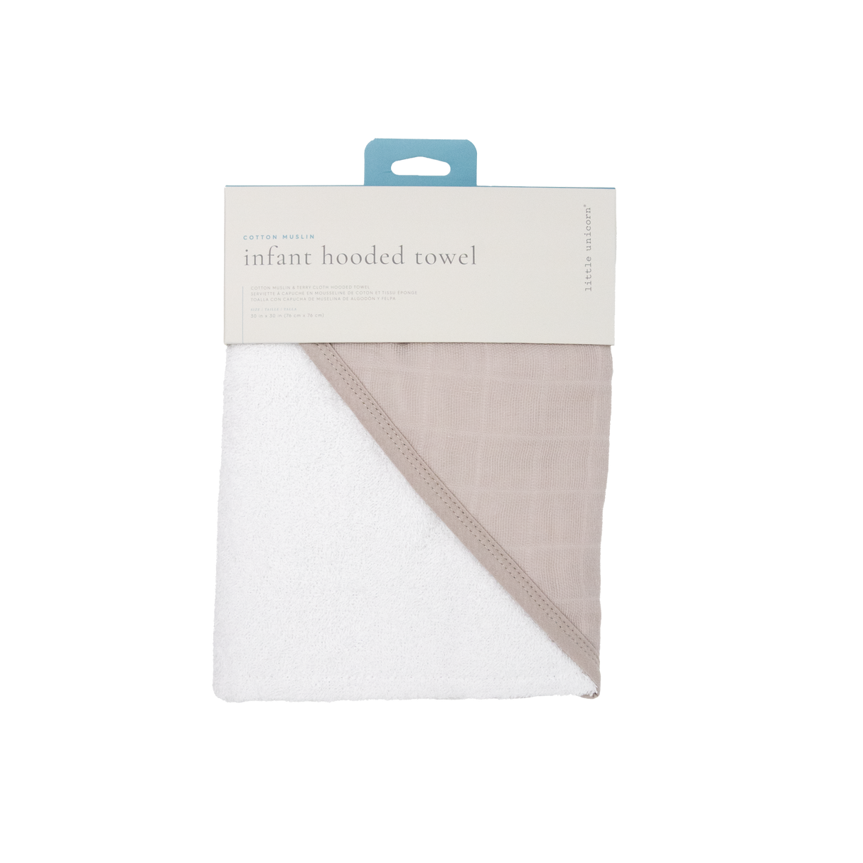 Infant Hooded Towel - Porpoise - HoneyBug 