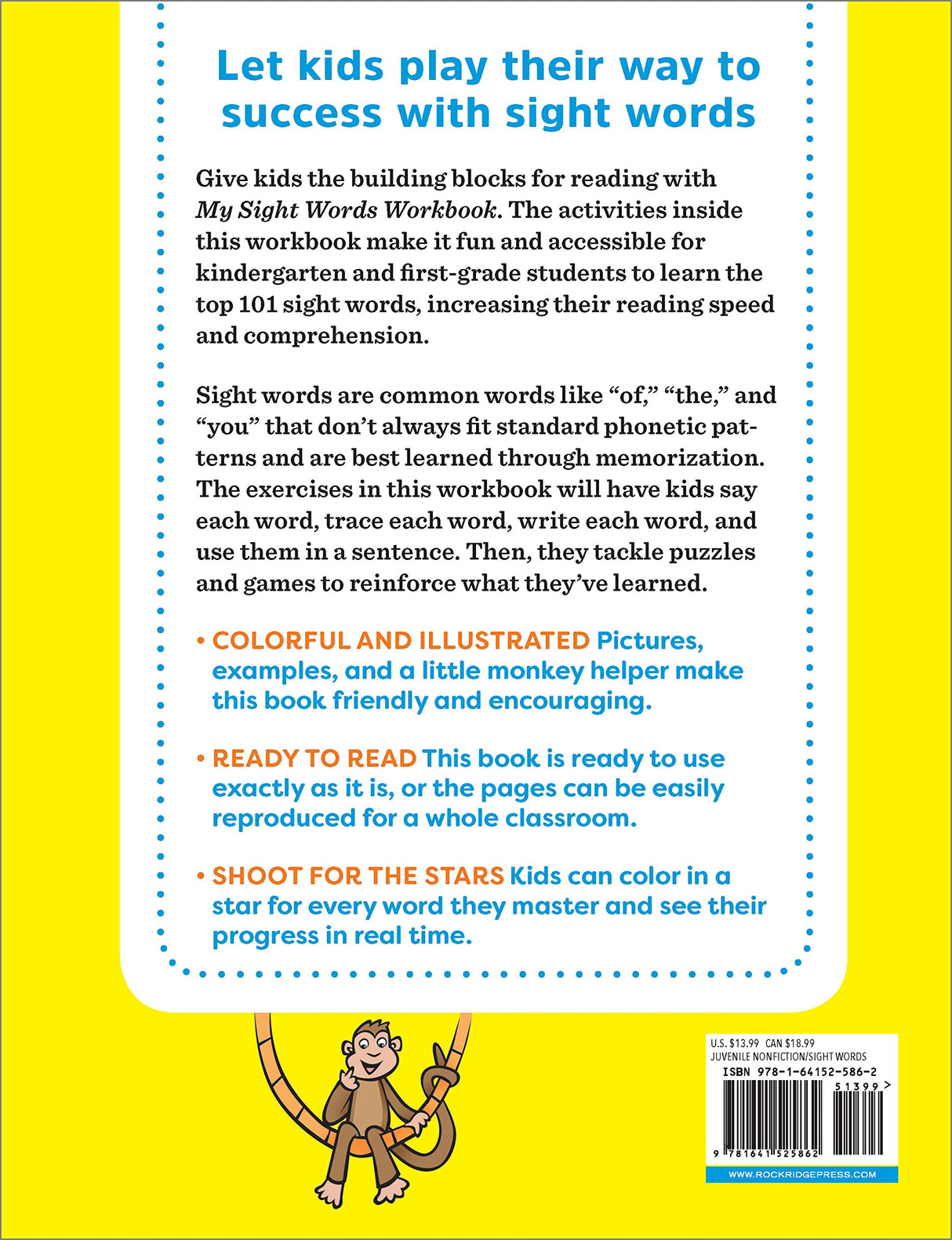 My Sight Words Workbook: 101 High-Frequency Words Plus Games & Activities! (Spiral Bound) - HoneyBug 