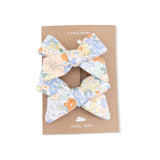 Georgia Floral - 2 Pack Bow Clips