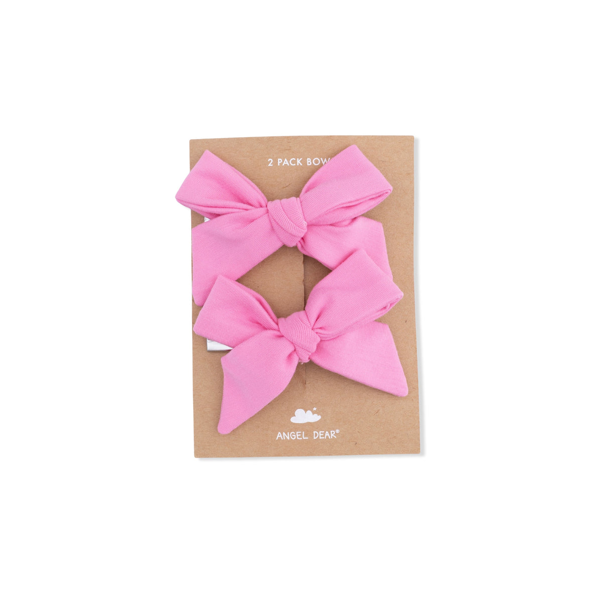 Solid Pink Drink - 2 Pack Bow Clips