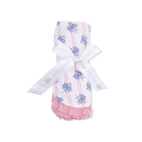 Stripe Dot Roses - Ruffle Blanket