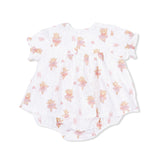 Teddy Bear Ballerina - Smocked Ruffle Bubble with Skirt