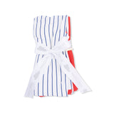 Baseball Stripe - 2 Ply Blanket with Binding