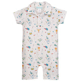 Collared Romper - Little Links - HoneyBug 