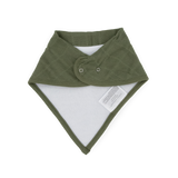 Cotton Muslin + Fleece Bandana Bib 4 Pack - Pressed Petals - HoneyBug 