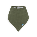 Cotton Muslin + Fleece Bandana Bib 4 Pack - Pressed Petals - HoneyBug 