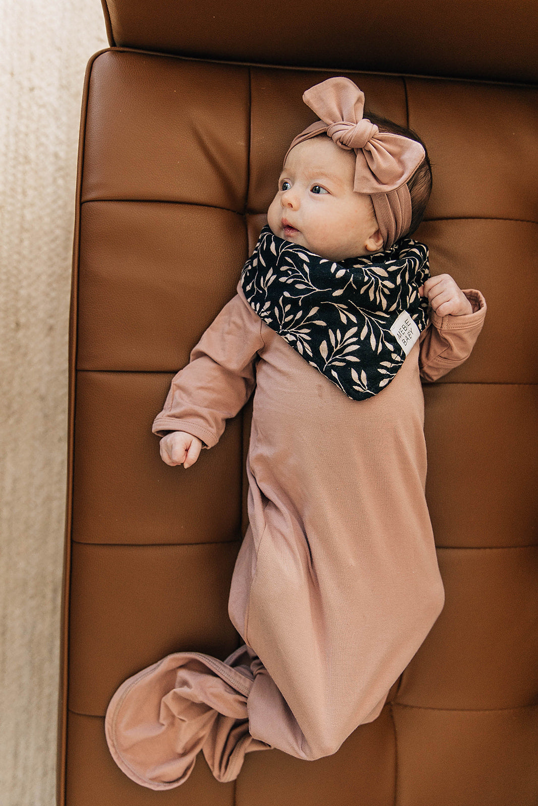 Dusty Rose Bamboo Knot Gown - HoneyBug 