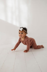 Waffle Romper - HoneyBug 