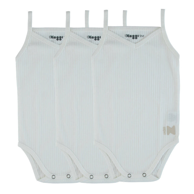 Ribbed White, Boy (Three Pack) - HoneyBug 