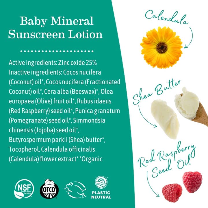Baby Mineral Sunscreen Lotion - SPF 40 - HoneyBug 